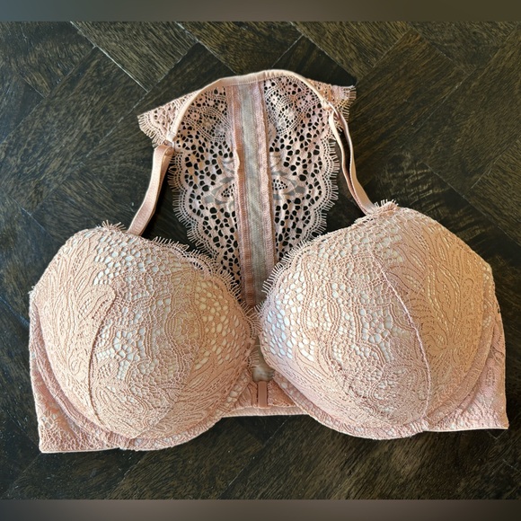 Victoria Secret's Lace Bra Very Sexy Push-Up / Size 36 D / Pink - Picture 7 of 9